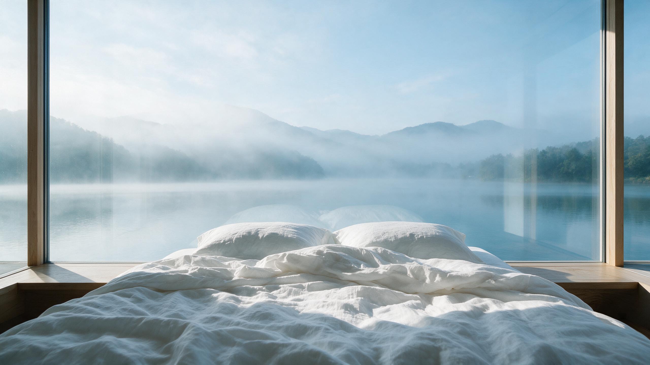 主卧 · 晨光与湖面